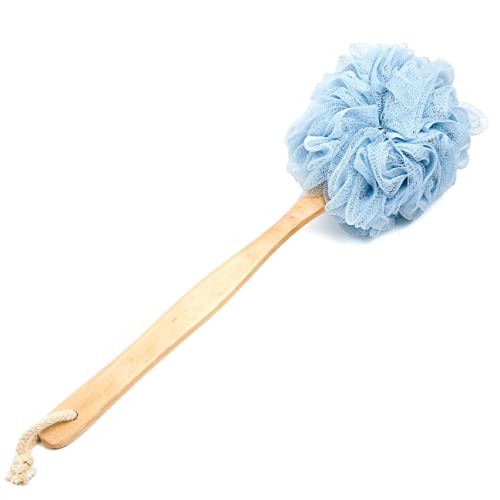 Shower Body Brushes, Loofah Bath Brush with Long Handle, Shower Back Scrubber, Loofah Bath Sponge, Exfoliating Shower Sponge, Body Shower Scrubber, Shower Sponge Brush
