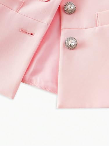 Chic Women’s Pink Fall Winter Jacket: Stylish Button-Up Vest, Perfect for Any Occasion (Large) - Image 7