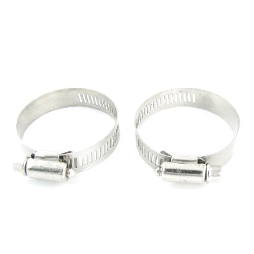 Aexit Fuel Injection Hose Clamps Worm Gear Water Pipe Hose Clamps Ratcheting Hose Clamps 32-51mm 2pcs