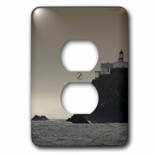 Couvercle 2 prises Bonita Phare At Sunrise 3dRose lsp_216072_6 plaque murale