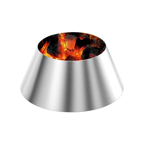 QuliMetal BBQ Whirlpool for Weber Kettle 22 26.75 Inches WSM Big Green Egg Kamado Joe Weber Smokey Mountain Charcoal Briquet Holders Stainless Steel BBQ Kettle Barbecue Charcoal Grill Accessories