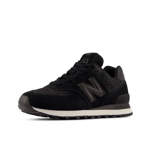 New Balance Women's 574 V2 Sneaker, Black/Metallic...