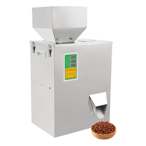 CUBELLIN 200?W Automatic Digital Control Filling Machine 10?500G Dispensing ±2G Accuracy Filler Machine with Foot Pedal & Data Port Stainless Steel Weighing Filling Machine