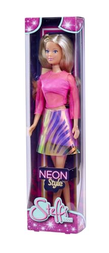 Muñeca Steffi Love Neon Style 29 cm, colores neón miniatura 1