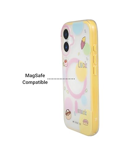 Image of Fun Fantasy Phone Case for iPhone 16 Compatible with Wireless Charging | Slim Shockproof Back Cover | Whimsical Pastel Fantasy Design