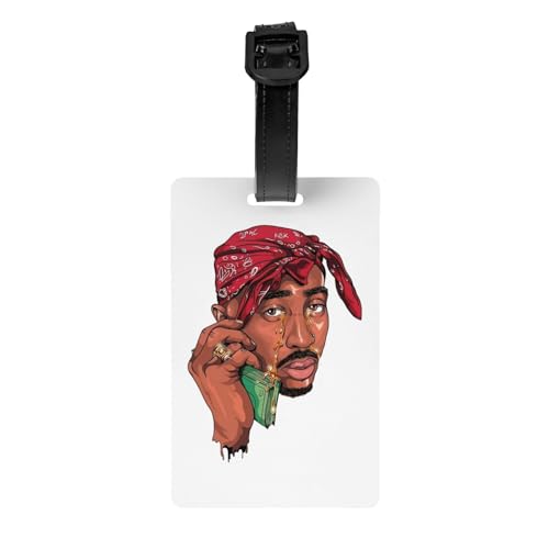 2PAC Tupac �l�[���^�O �X�[�c�P�[�X ���s�^�O �g���x���^�O ���O���x�� �J�o������ �y�� �����h�~ �l�[���J�[�h�t�� �ԍ��D ���s �o�� ������� �l�C �L�����N�^�[ 8.5*5.4cm