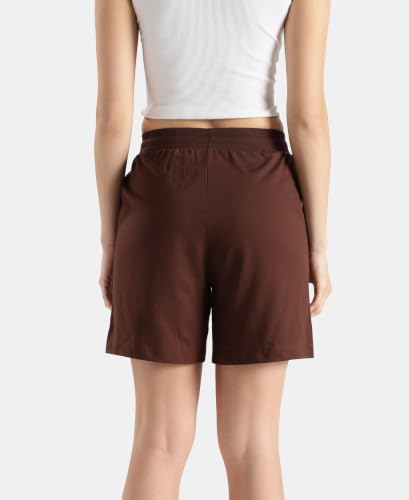 Image of Jockey AW23 Women Super Combed Cotton Regular Fit Shorts with Side Pockets
