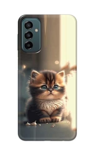 Image of PRINTFIDAA Printed Hard Back Cover Case for Samsung Galaxy F23 5G | Samsung Galaxy M23 5G Back Cover (Cute Cat) -112