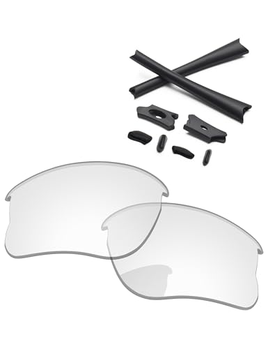 Image of Replacement Lenses & Rubber Kits for Oakley Flak Jacket XLJ OO9009 63mm - Precision Fit, UV Block, Impact Resistant