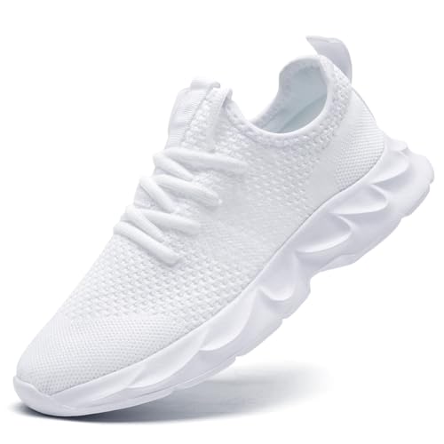 Image of Womens Walking Shoes Slip on Running Tennis Sneakers Non Slip Workout Athletic Gym Sports Breathable Mesh Lightweight Comfortable Fashion Casual Soft Sole