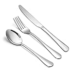 24-Piece Silverware Set, Flatware Set for 8, Food-Grade Stainless Steel Tableware Cutlery Set, Mirror Finished Utensil Sets for Home Restaurant