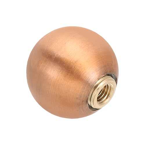 Image of PATIKIL 25mm Ball Lamp Finials Caps Knob, 1 Set Lamp Shade Decoration, Red Bronze