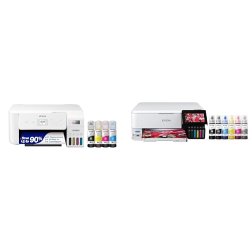 Image of Epson EcoTank ET-2800 Wireless Color All-in-One Cartridge-Free Supertank Printer & EcoTank Photo ET-8500 Wireless Color All-in-One Supertank Printer