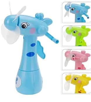 DESCTIDY Mini Fan Toy Cute Cartoon Character Portable Cooling Hand Fan Toy for Summer/Outing/Picnic/Travelling - Gifts for Kids Pack of 1 Random Color DF8 1