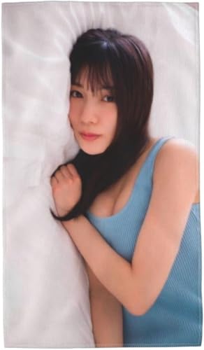 フェイスタオル 河田陽菜 タオル ふわふわ 吸水速乾 耐久性 柔らか肌触り 軽量薄手 家庭用 旅行のための オールシーズン 40x70cm