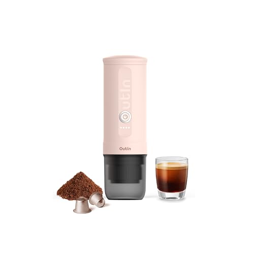 OutIn Nano Portable Electric Espresso Machine, Travel Coffee Make...