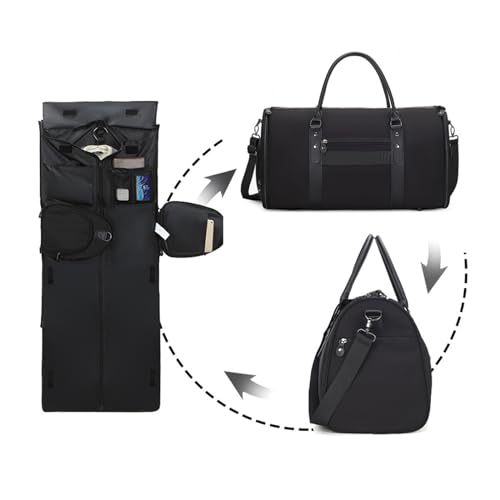 Suit Storage Bag Garment Bag Duffel Bag with Shoe Pouch 2-in-1 Waterproof Suit Duffle Bag for Travel, Business3