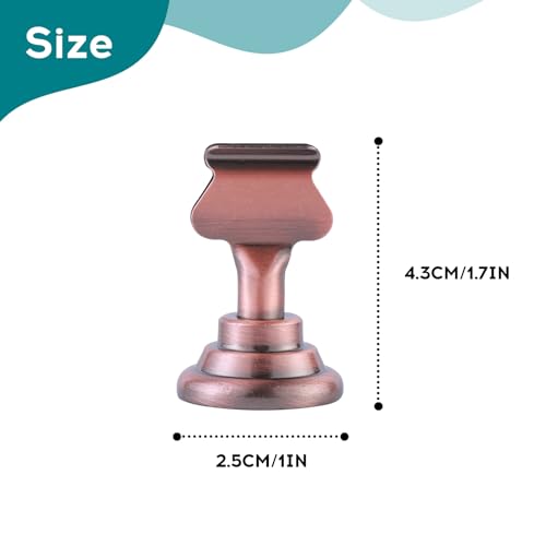 Urban Deco 16PK Table Number & Place Card Holders - 1.7 Inch Steel Holders for Photos, Food Signs, Memo Notes, Weddings, Restaurants, Birthdays (Copper)