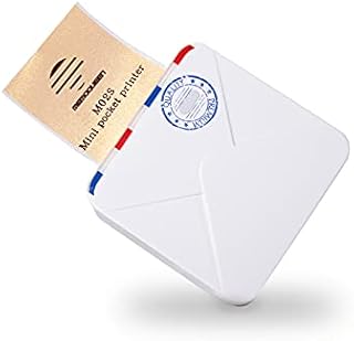 Phomemo M02S Portable Printer - 300DPI Mini Thermal Sticker Printer, Compatible with iOS & Android Phone, Ipad, Bluetooth Connection Printing Photo, Document, Labels, Address, Creative Gift - White
