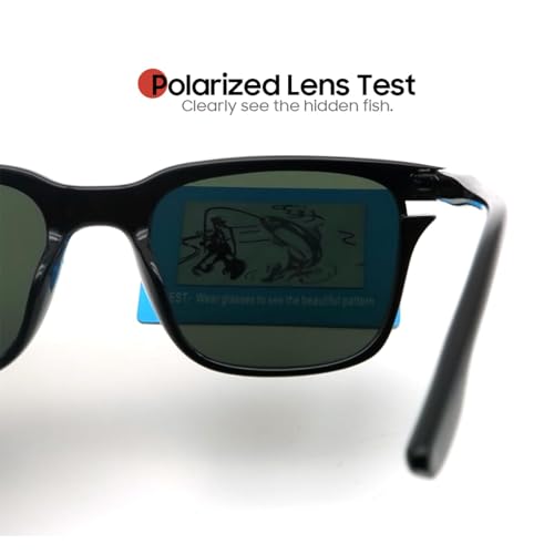 Lunettes de soleil polarisées rétro de haute précision géométrique carrée - 5