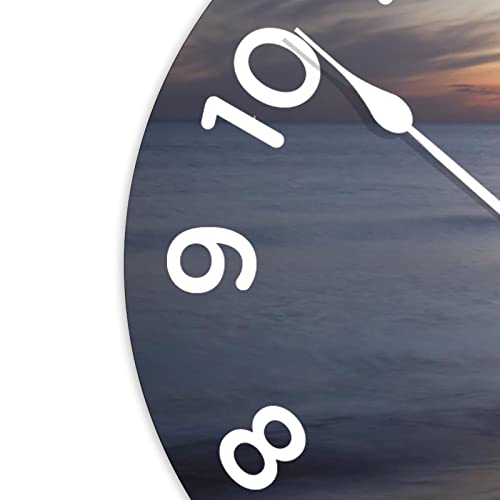 Horloge murale silencieuse grand format pour cuisine et concentration - 4