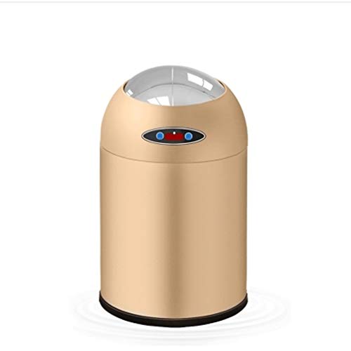 Electric Induction Trash Can Smart Home Living Room Bedroom Kitchen Bathroom with Lid Automatic Change Bag (Color : B Size : 12L) (C 6L) image 2