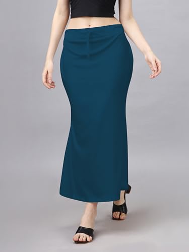 Image of Toochki Stretchable Saree Shapewear Petticoat for Women, Blended Cotton,Petticoat,Skirts for Women,Shape Wear Dress for Saree