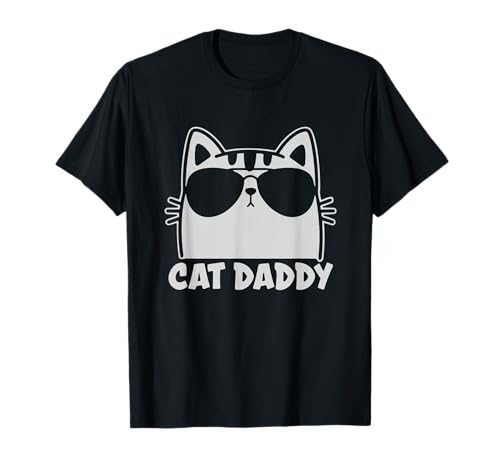 Cool Cat Daddy Sunglasses T-Shirt for Cat Lovers