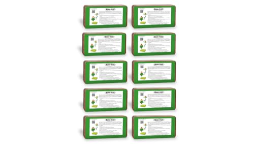 Humusziegel - Kokoserde gepresste Blumenerde aus Kokosfaser 10 x...