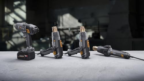 Steinel Heißluftpistole HM 2020 E, 2200 W Heißluftfön, LCD-Display, Temperatur 80°-630°C, Heißluftgebläse mit Thermoschutzabschaltung, Keramikheizung