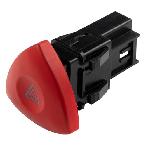 FRSWEQY 8200442724 Botón de Interruptor de luz de Advertencia de Peligro Interruptor de lámpara Intermitente de Emergencia Apto for Renault en Forma for Trafic en Forma for Espace en Forma for Laguna