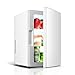 Frigorifero per Auto, 18l Mini Frigo Congelatore 12v / 220v Refrigeratore Elettrico Portatile E Incubatore, Adatto per Auto E Famiglie, Campeggio All'Aperto (Bianco)