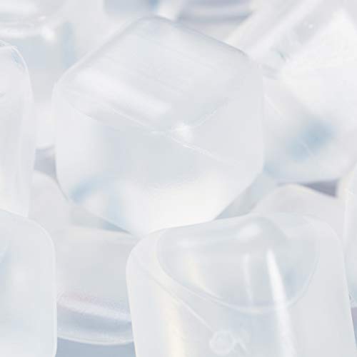 1000 x herbruikbare ijsblokjes, ijsklontjes voor drankjes, plastic ijsblokjes, vierkant, transparant - Image 7