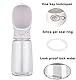 Emwel Hunde-Wasserflasche – große tragbare Hunde-Wasserflasche, 550 ml, auslaufsicher, tragbarer Welpen-Wasserspender mit Trinkfutterspender für Haustiere