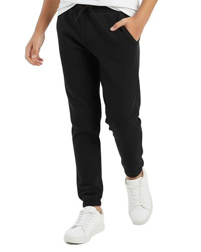 Boys Fleece Joggers Sweatpants Soft Warm Kids Active Sweat Pants with Pocket & Drawstring Size 4-12