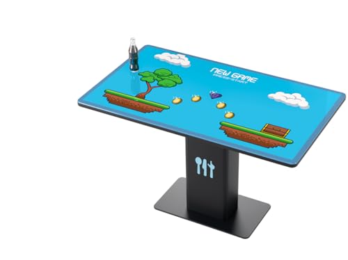 Image of Interactive Restaurant Table, 4K Display, Diamond-Hard Safety Glass, Unlimited Multi-Touch Surface, Contactless Payment, Reinforced Steel Body, A Wafer-Thin Frame and Solid Glass Surface