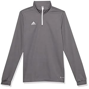 adidas Kids’ Entrada 22 Training Top, Team Grey Four, Large