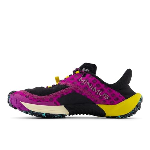 New Balance New Balance Women's Minimus V1 Trail Running Shoe, Purple Fuchsia/Black/Ginger Lemon, 8.5