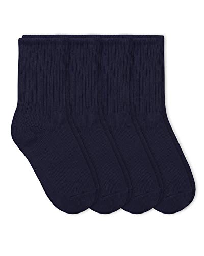 Jefferies Socks Boys School Uniform Crew Dress Socks 4 Pair Pack - Main Image