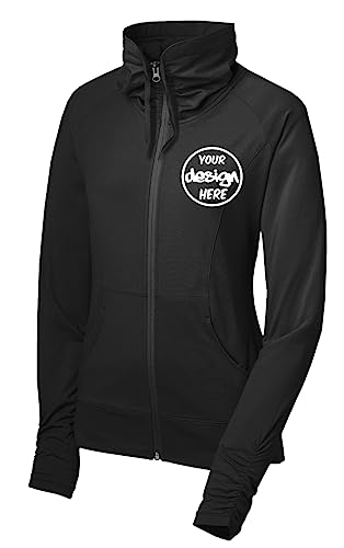 INK STITCH Women Lst852 Custom Personalized Embroidery Logo Texts Stretch Full Zip Jackets2