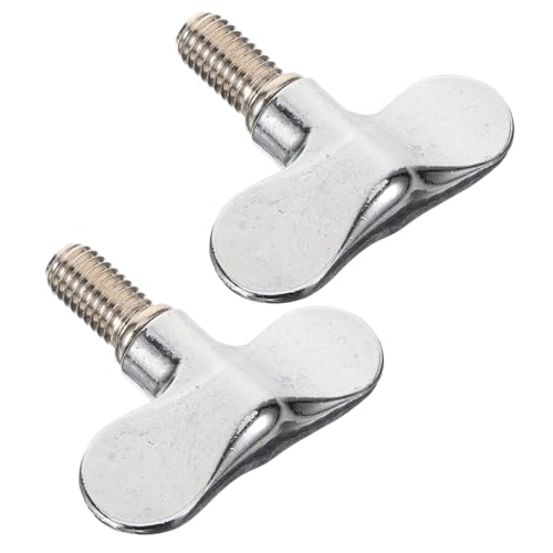 Abaodam Percussion Wing Screw Kit 2pcs Drum Cymbal Stand Wing Nut Metal Construction Easy Assembly