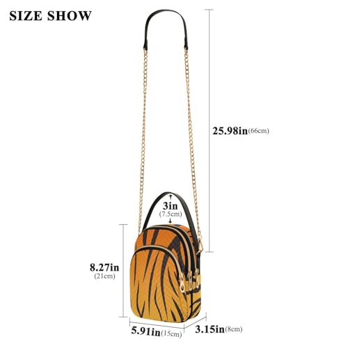 susiyo Abstract Black Tiger Stripes Small Crossbody Bags Shoulder Bag for Women Multi Zipper Stylish Ladies Messenger Bags Phone Purse Handbag Wallet3