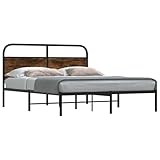 【Cabecero versátil:】 Esta estructura de cama viene con un cabecero que proporciona un excelente soporte para la espalda cuando te sientas en la cama para leer o ver la televisión, a la vez que sirve como elemento decorativo.