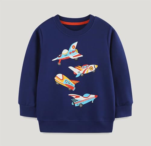 Boys Sweatshirts Casual Sweatshirts Cotton Sweatshirts Long Sleeve T-shirts Crew Neck Cartoon Tops for Boys-4423