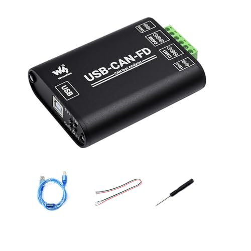Industrial USB to CAN FD Adapter - High-Performance CAN/CAN FD Bus Data Analyzer Dual CAN Interfaces USB to CAN FD Communication Interface Card, Protocol Analyzer for Windows XP/7/8/10/11