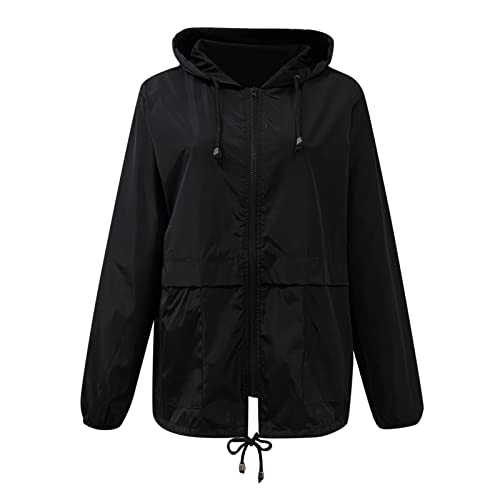 Chaqueta impermeable con capucha mujer que soluciona los días de lluvia 3