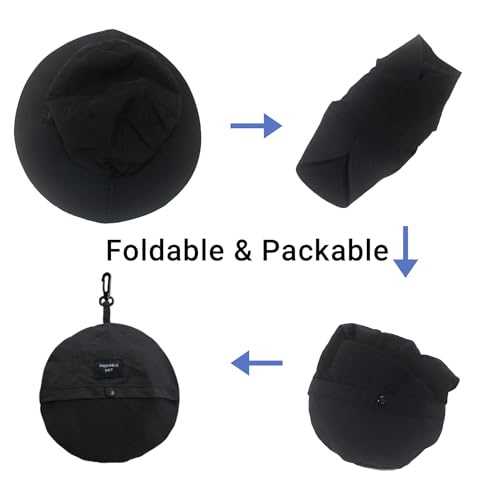 Image of PFFY Waterproof Bucket Hat Rain Quick Dry Hats for Men Women Packable Sun Hat for Fishing Hiking Outdoors
