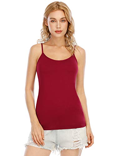 Image of Orrpally Basic Cami Tank Tops Women Lightweight Camisole Stretch Tank Top Adjustable 4-Pack
