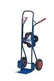 2 Jahre Herstellergarantie Rollcart 20-9855 Treppenkarre Wechselräder, RAL5010 enzianblau