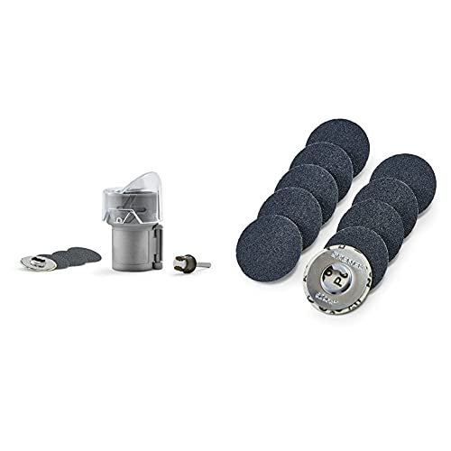 Image of Dremel AT01-PGK Pet Grooming Nail Guard Attachment with Dremel SD60-PGK EZ Lock Pet Nail Grooming Sanding Discs